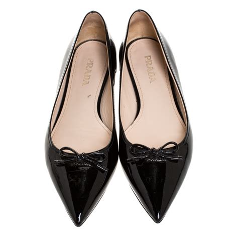 prada patent flats|prada flats for women.